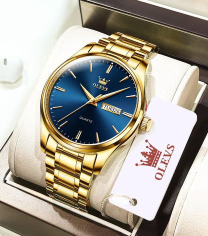 OLEVS Relojes para hombre Relojes de cronógrafo de fácil lectura lu...