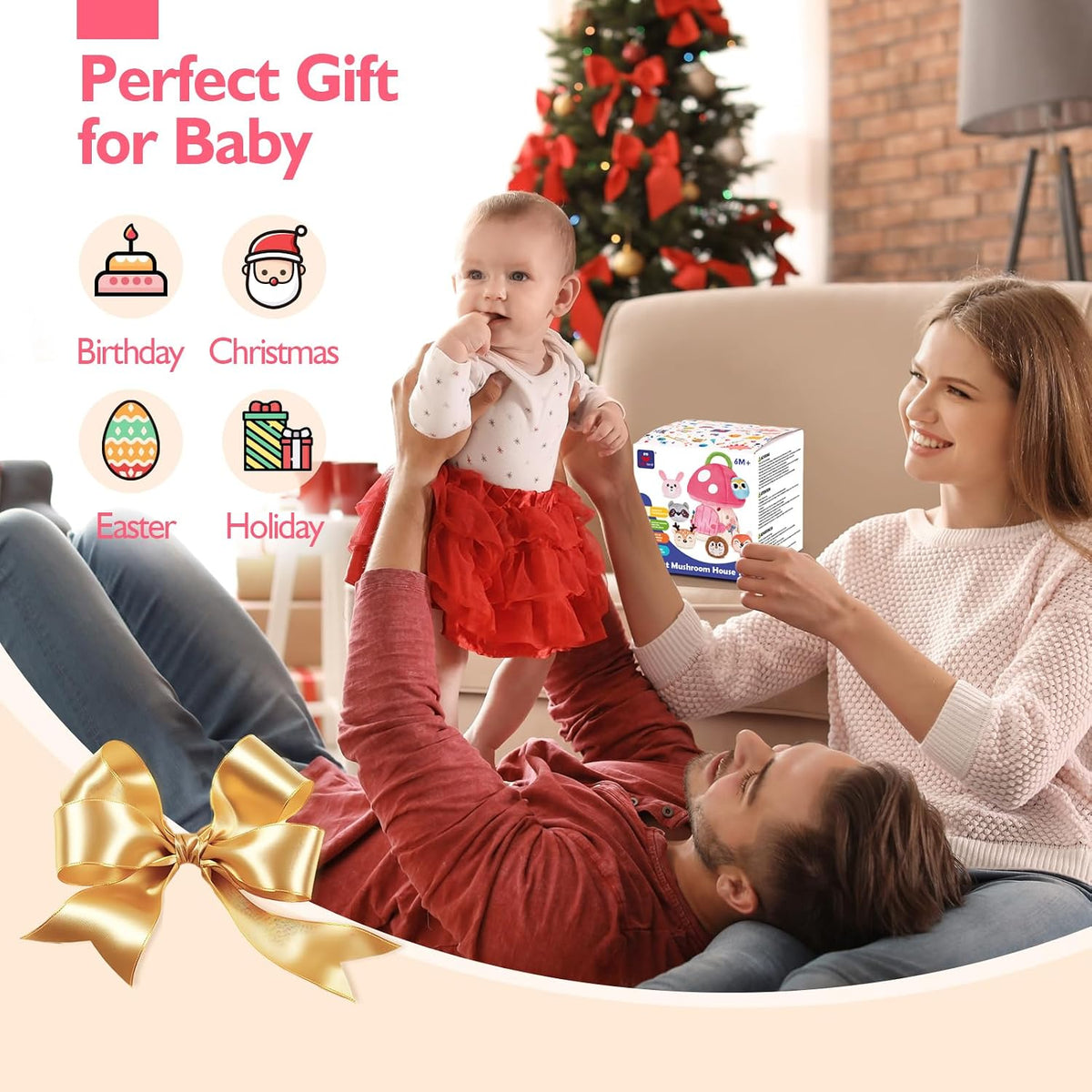 hahaland Juguetes Montessori para bebés de 6 a 12 meses - 6, 7, 8,...