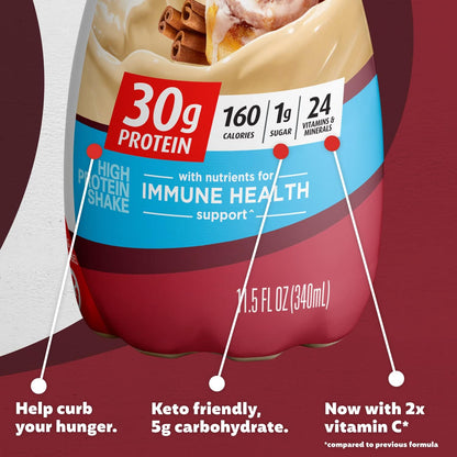 Premier Protein Batido, rollo de canela, 1.06 oz de proteína, sin a...