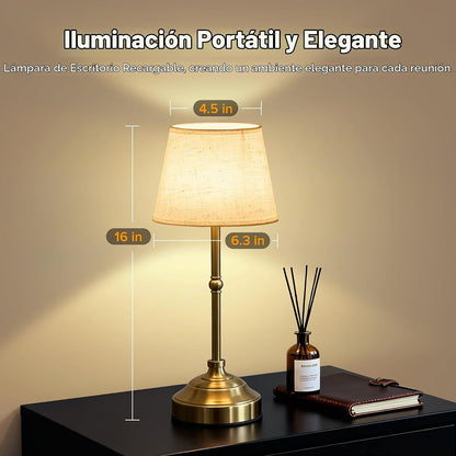 keysays Lámpara de mesa inalámbrica, lámpara de escritorio recargab...