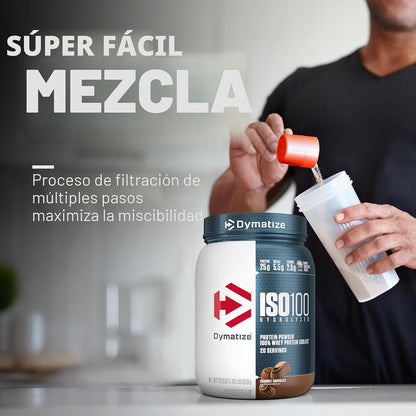 Dymatize Proteína en polvo ISO100, 100% aislado de suero de leche |...