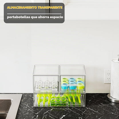 SpaceAid Organizador de almacenamiento de botellas para bebé, conte...