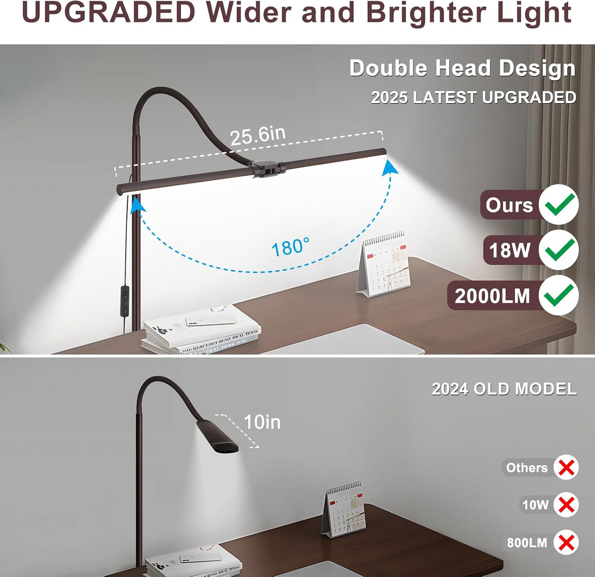 Lámpara de pie, 18 W\/2000 lúmenes, lámpara de pie LED brillante co...