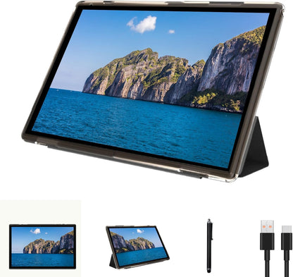 Tableta Android de 10 pulgadas con estuche Stylus Android 15 Tablet...
