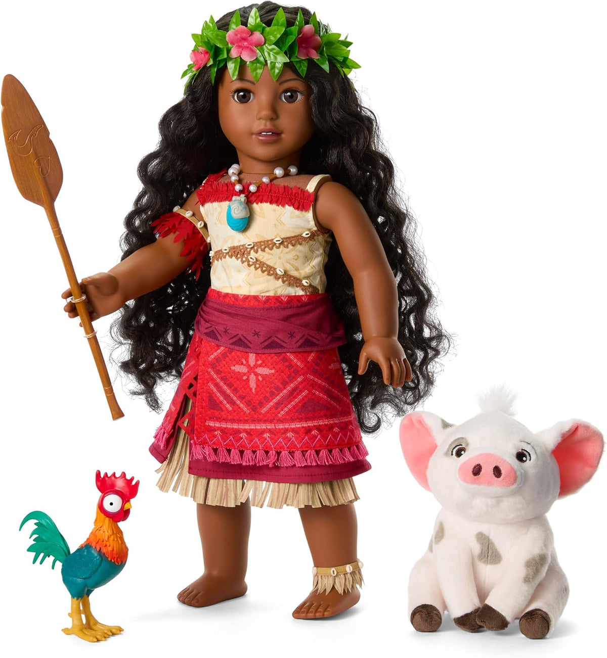 American Girl, Disney, muñeca Moana, muñeca de 18 pulgadas, cabello...