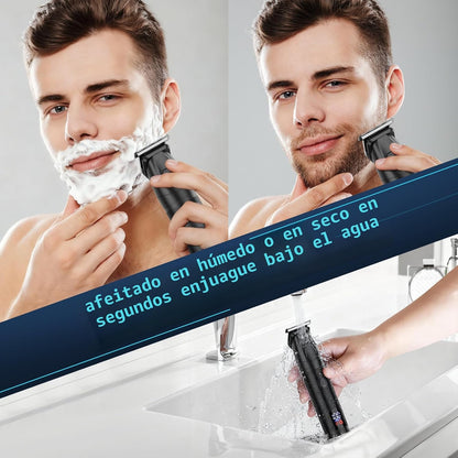 Bomxin Manscape - Cortadora de cuerpo y barba para hombres, imperme...