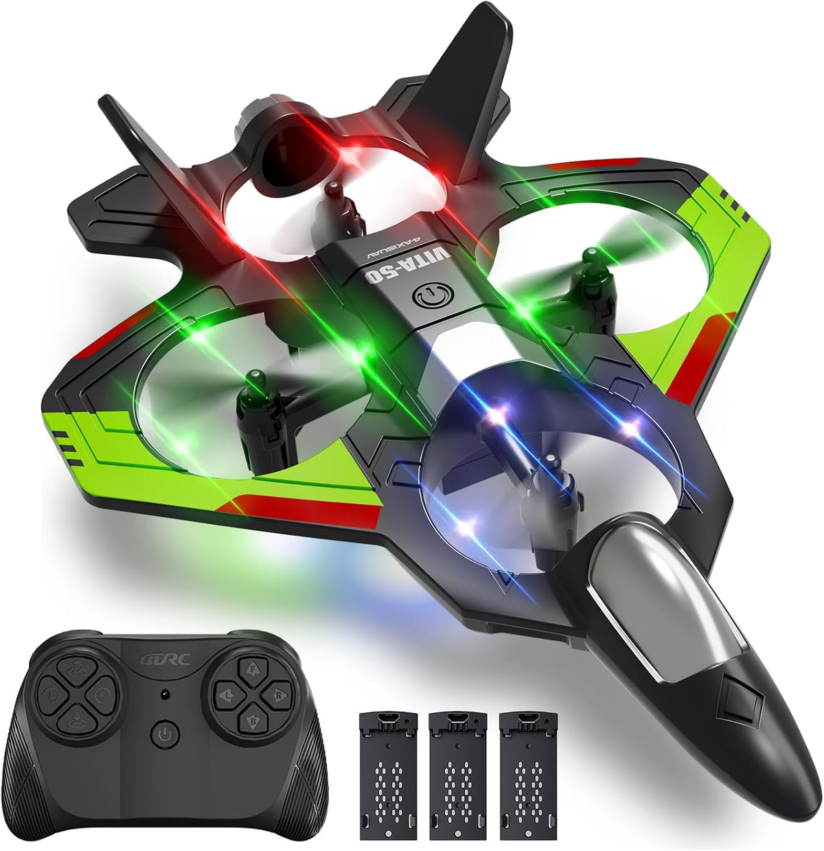 4DRC Aviones RC con control remoto con 3 baterías, aviones RC de es...