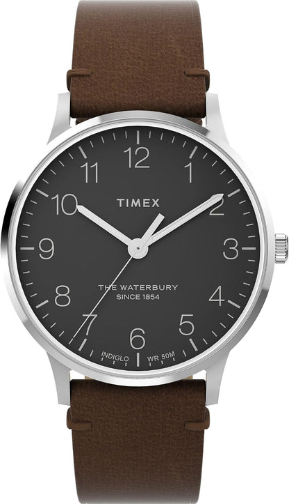Timex Reloj clásico Waterbury para hombre de 40 mm