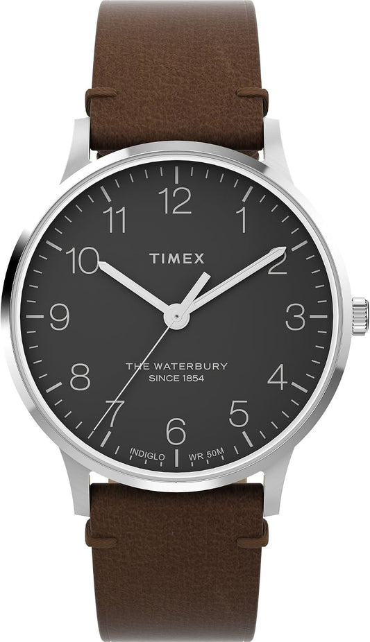 Timex Reloj clásico Waterbury para hombre de 40 mm