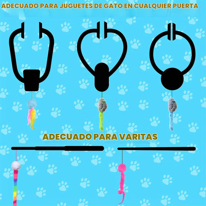 HAPPYCODE Gato interactivo juguete puerta colgante gatito juguetes...