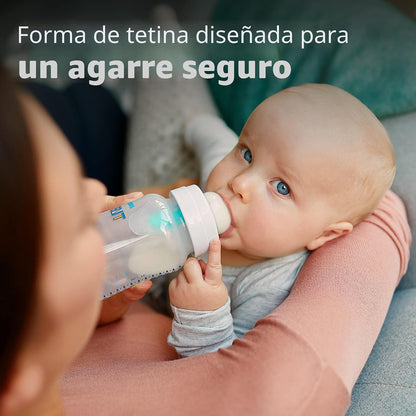 Philips Avent Biberón anticólicos con ventilación AirFree, flujo me...