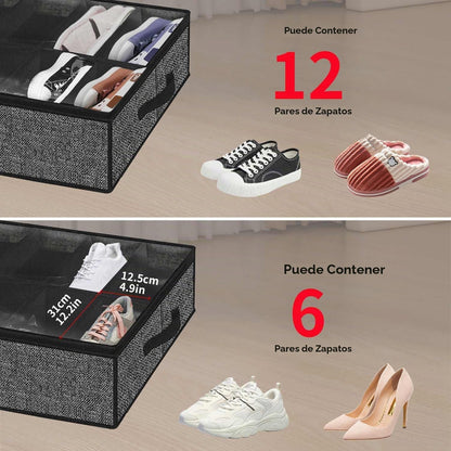 Onlyeasy Organizador de Almacenamiento de Zapatos Debajo de la Cama...