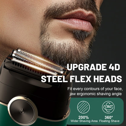Afeitadoras eléctricas para hombres: 4 cuchillas flotantes y pantal...