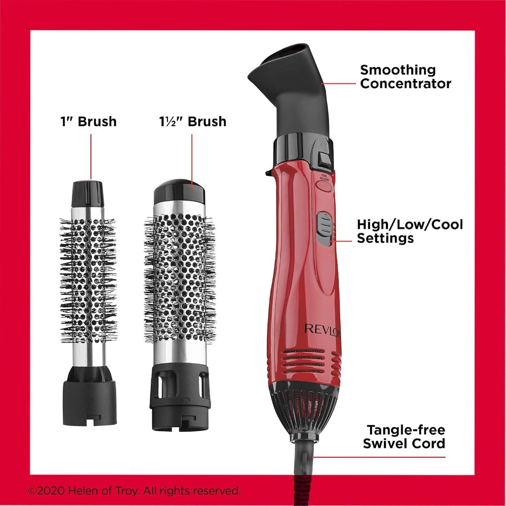 Kit de aire caliente Revlon Perfect Style de 1200 W, juego de 3 pie...