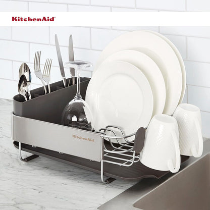 KitchenAid Escurridor de platos compacto, que ahorra espacio, resis...