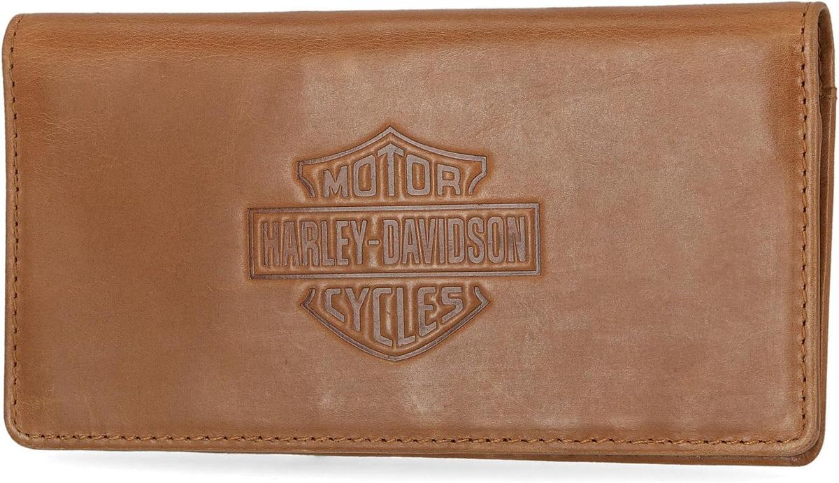 Harley-Davidson Billetera de Rodeo con Bloqueo Rfid de Cuero Genuin...