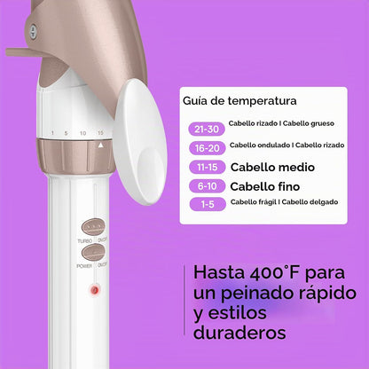 Conair Rizador de cerámica doble de 1 ½ pulgadas con clip de garra,...