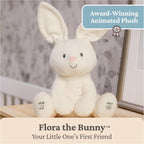 GUND Baby Flora Bunny Juguete musical interactivo animado para bebé...