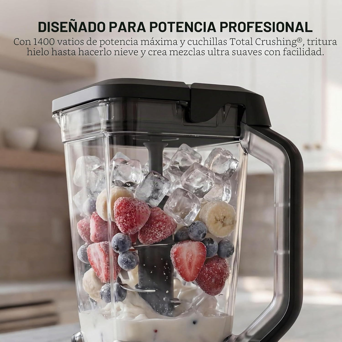 Ninja Licuadora Professional Plus, Auto-iQ, 1400W, jarra de 72 onza...
