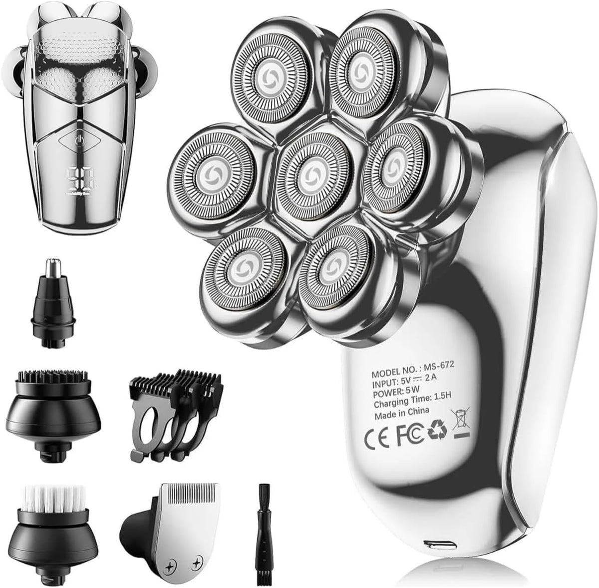 SHPAVVER Afeitadoras de cabeza para hombres calvos: kit de aseo imp...