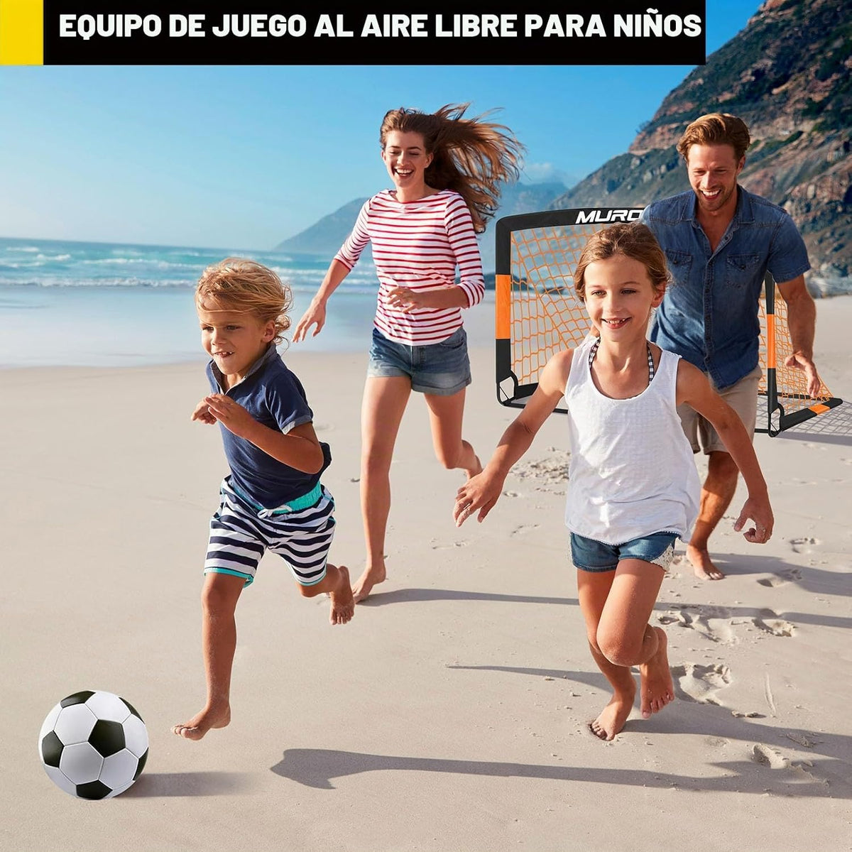 Portería de fútbol, juego de porterías de fútbol para niños para pa...