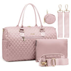 LOVEVOOK Bolsa de pañales con funda para chupete y cambiador, bolsa...