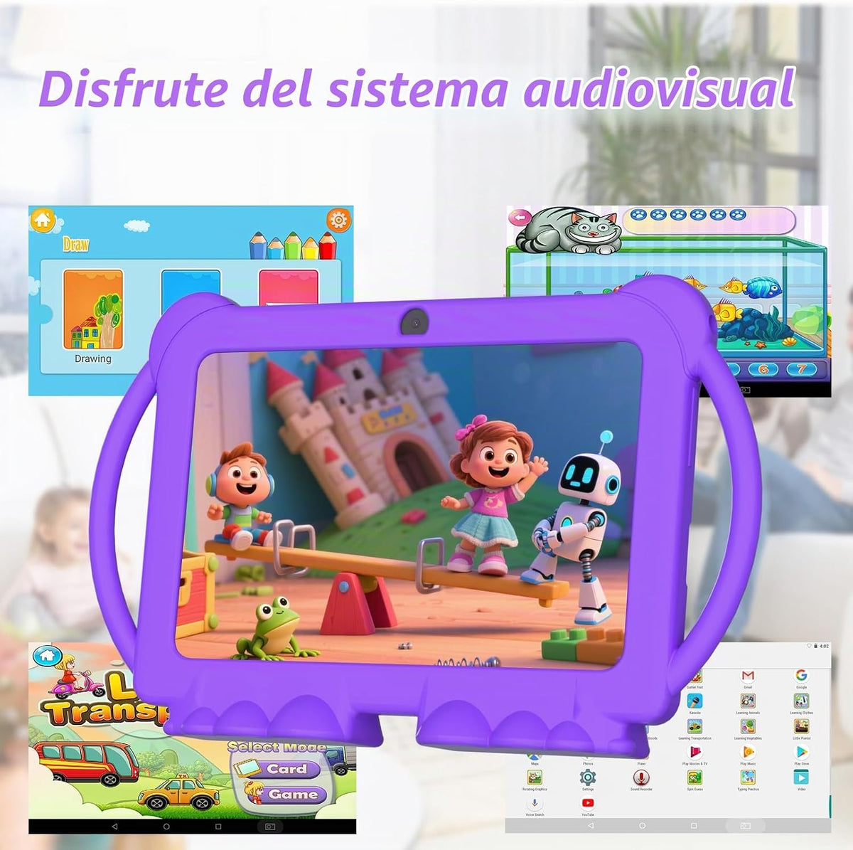HOTTABLET Tableta para niños Android de 7 pulgadas, 4 GB de RAM 32...