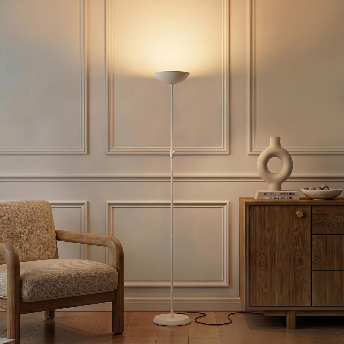 Brightech SkyLite - Lámpara de pie LED, lámpara de pie súper brilla...