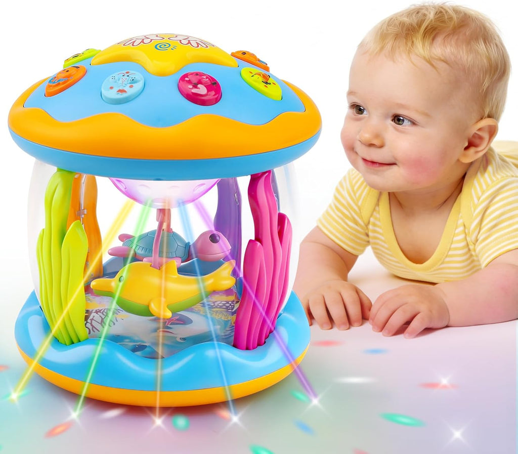 Tsomtto - Juguetes para bebés y niños, proyector musical giratorio...