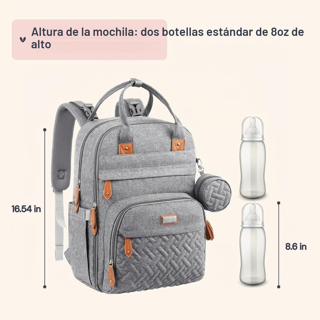 BabbleRoo Mochila para pañales \u2013 Bolsa de viaje para Baby Esse...