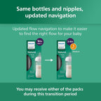 Philips Avent Biberón de vidrio natural, flujo medio, 8 onzas, sin...
