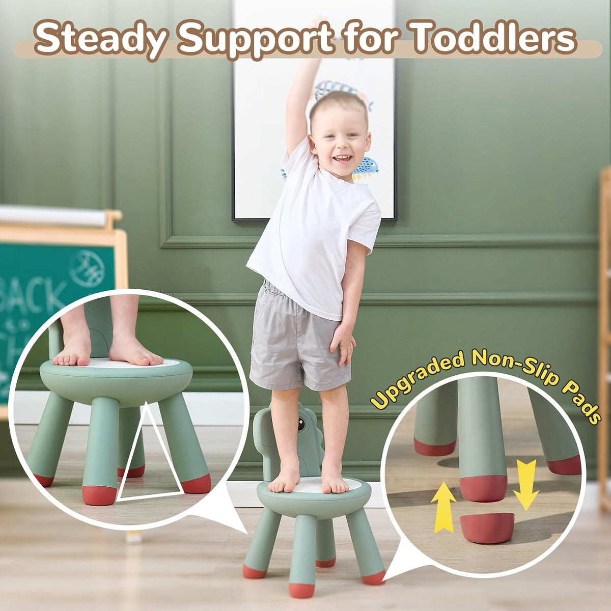 KidBloom - Silla para niños, silla resistente para niños, silla de...