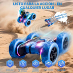 Zalneo Auto de Acrobacias con Control Remoto 4WD 360° Flip RC de Do...