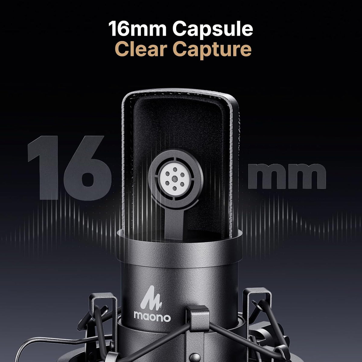 MAONO AU-A04H Kit de micrófono USB con auriculares para PC, podcast...
