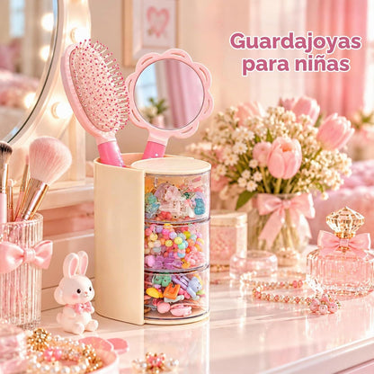 Organizador de accesorios para el cabello con soporte para cepillo...