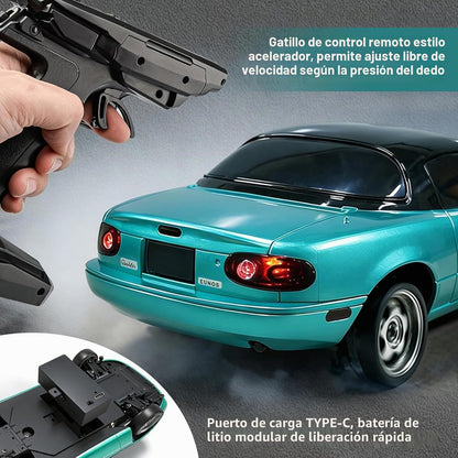 LEOSO LD1804 1\/18 RWD Mazda MX-5 RC Coche de deriva Azul | Mini mo...