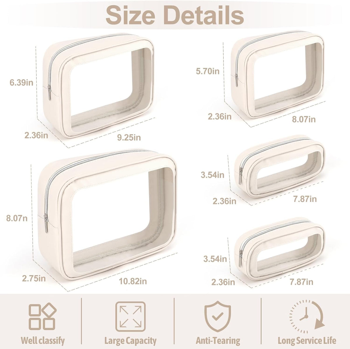5 bolsas organizadoras de pañales, bolsa organizadora impermeable d...