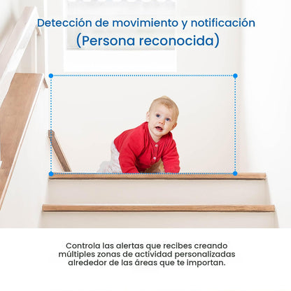Cámara de seguridad Tapo 2K Pan Tilt para monitor de bebé, cámara p...