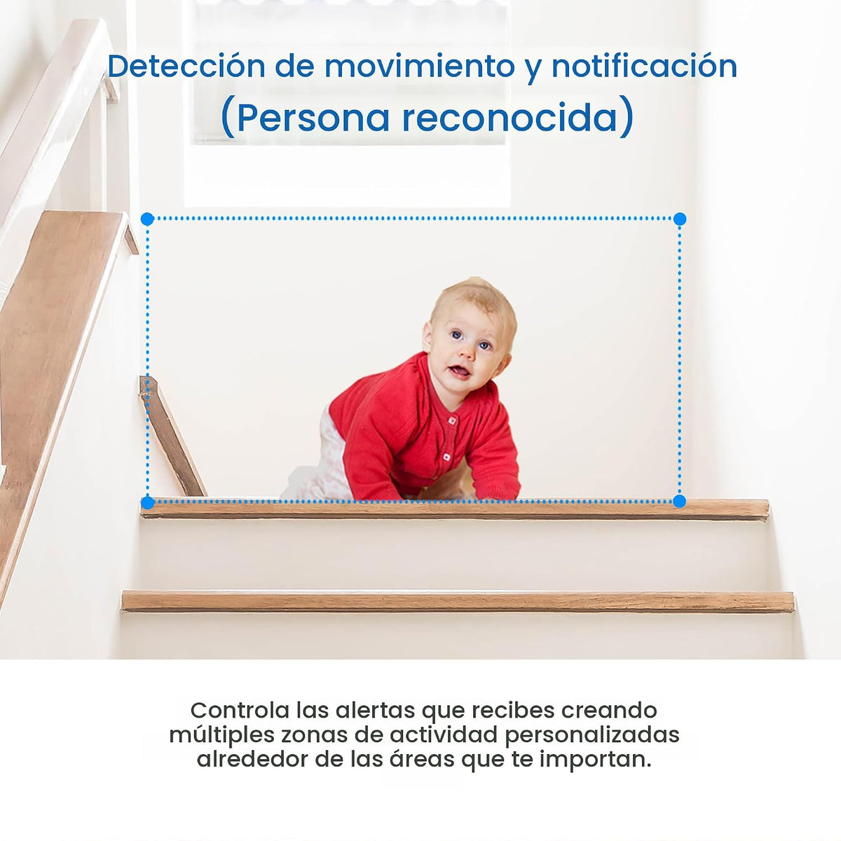Cámara de seguridad Tapo 2K Pan Tilt para monitor de bebé, cámara p...