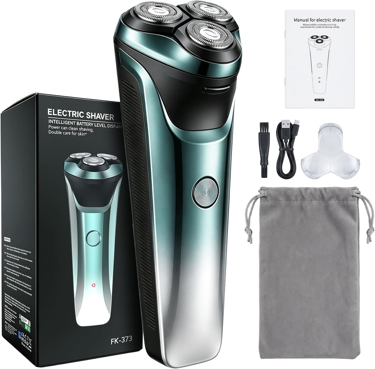Ordele Maquinilla de afeitar eléctrica para hombres, afeitadora elé...