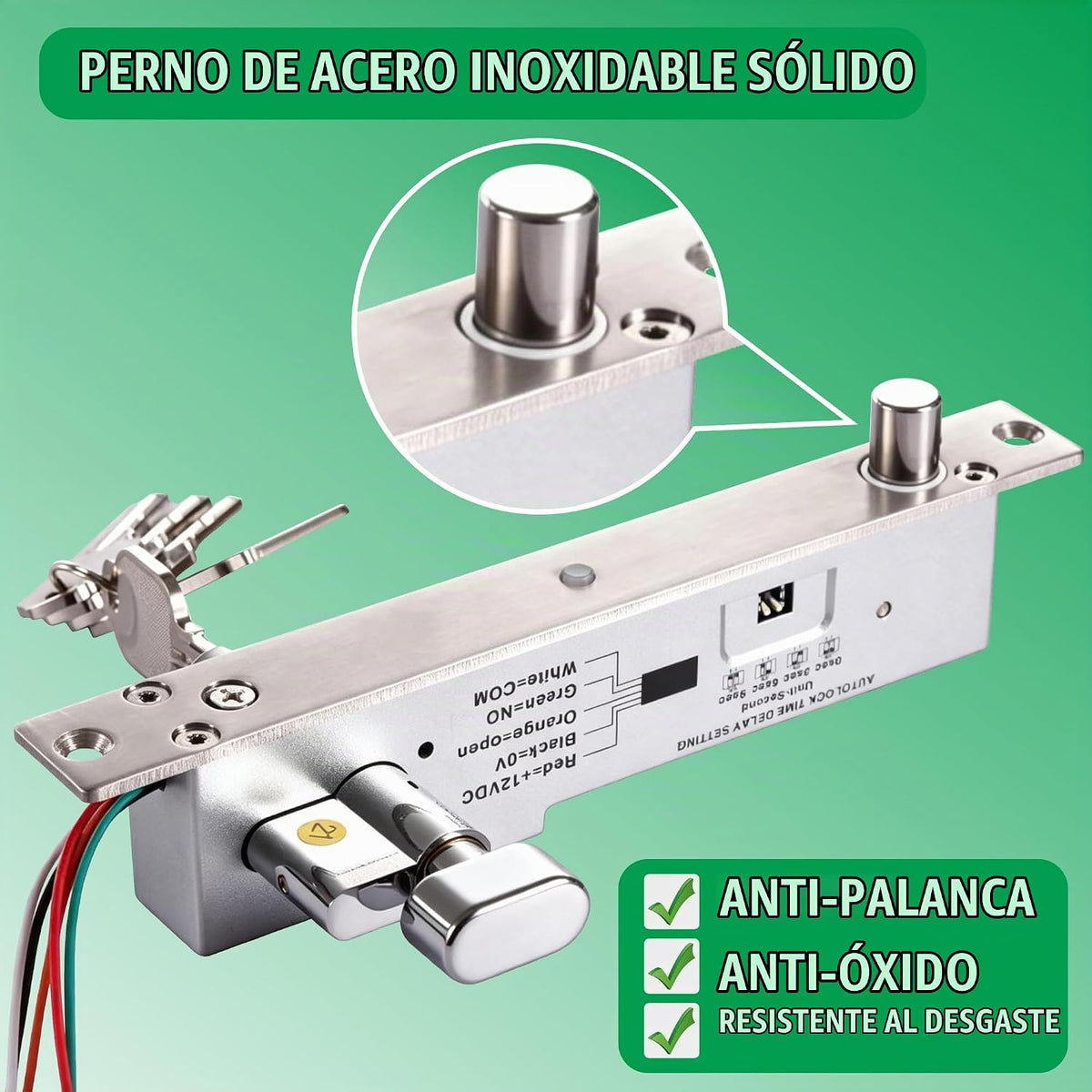 UHPPOTE Cilindro abierto manual eléctrico de la robustez segura del...
