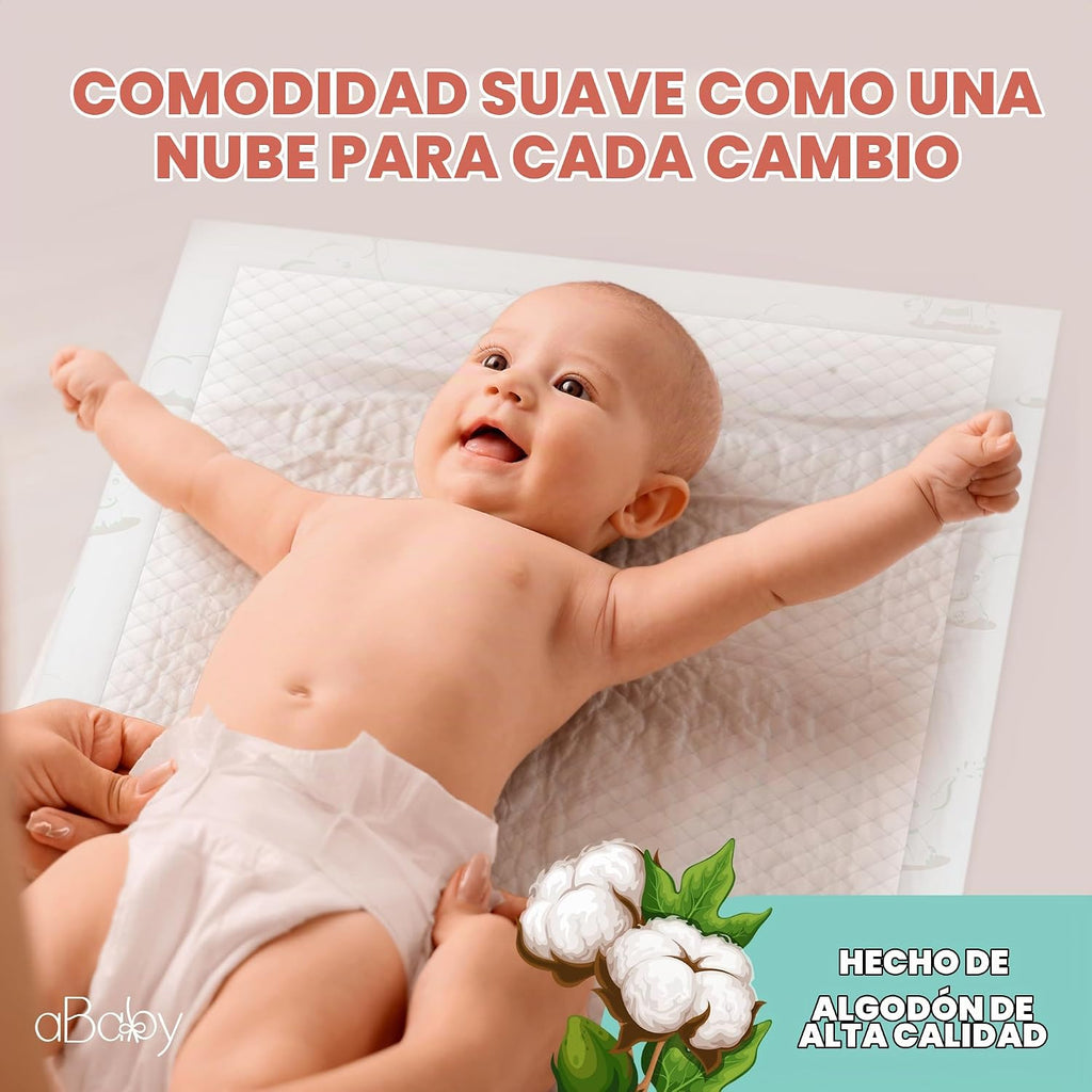 Almohadillas desechables para cambiar pañales de bebé (paquete de 5...