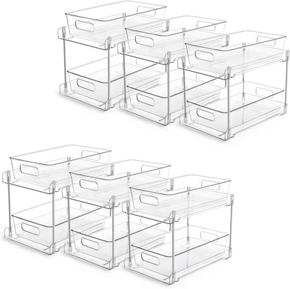 Vtopmart Paquete de 6 organizadores debajo del fregadero para baño...