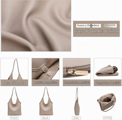 Montana West Bolsos estilo hobo holgados para mujer, bolsos de homb...