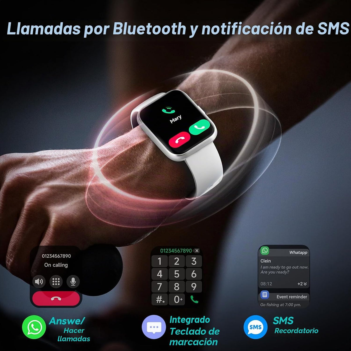 Fitpolo Relojes Inteligentes para Hombres\/Mujeres, Reloj Rastreado...