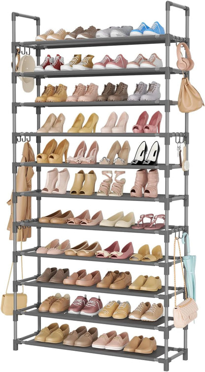 LANTEFUL - Estante alto de 11 niveles para zapatos con capacidad pa...