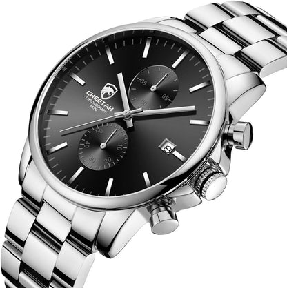 GOLDEN HOUR Fashion Business - Relojes para hombre con cronógrafo,...