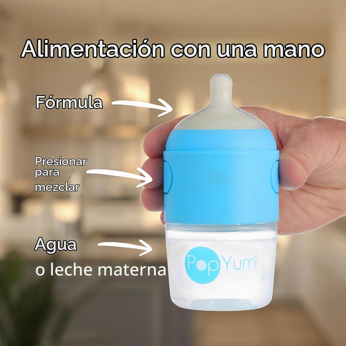 PopYum Blue Formula Making Juego de iniciación para biberones, paqu...