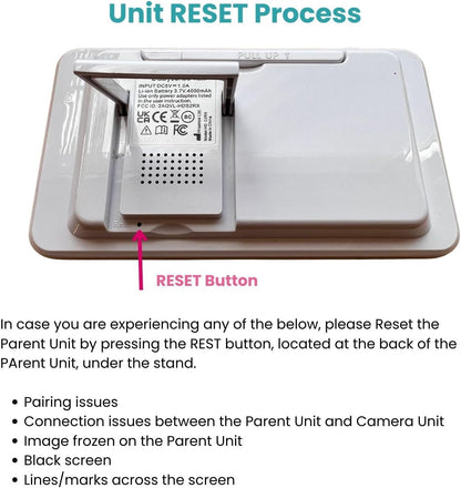 Babysense Unidad de padres para monitor de bebé HDS2, unidad de rep...