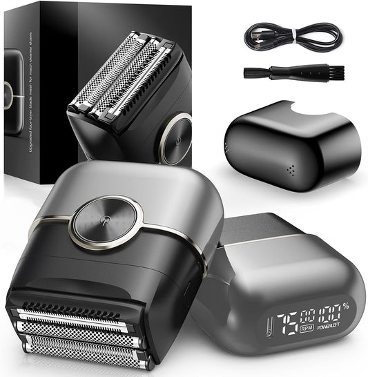 Afeitadoras eléctricas para hombres: 4 cuchillas flotantes y pantal...